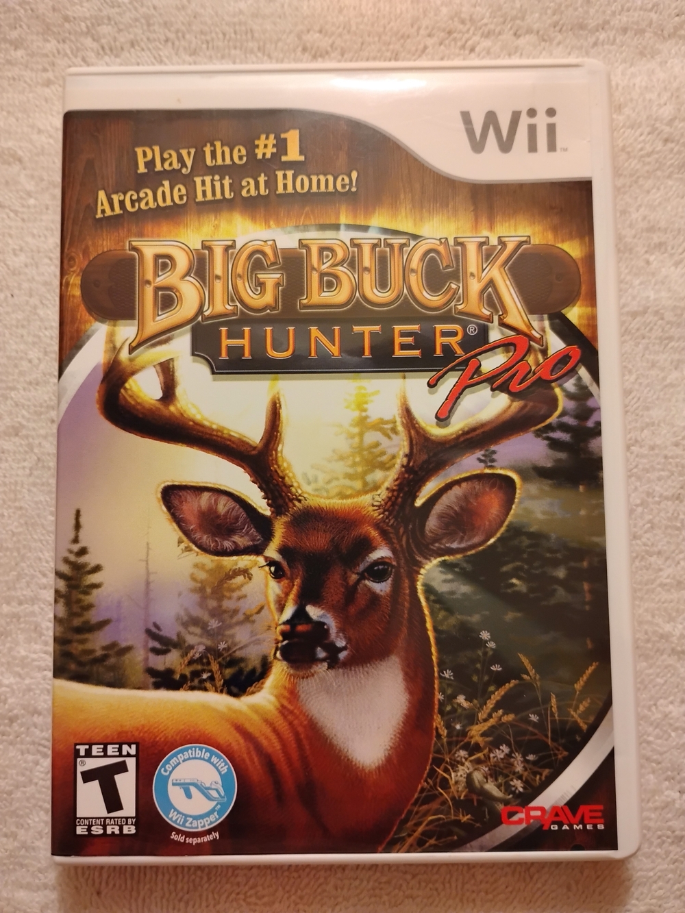 Big Buck Hunter Pro (Nintendo Wii, 2010) Tested CIB With Manual